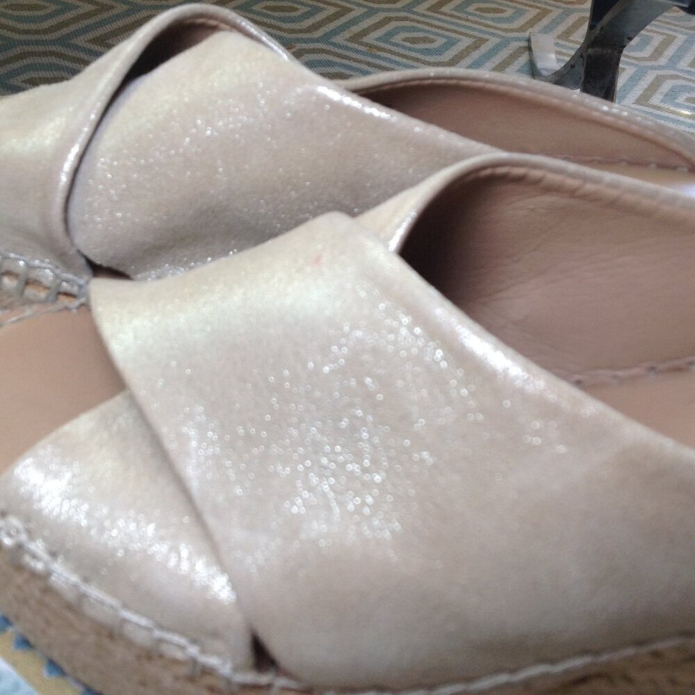 Franco Sarto "Tiffany" "7" Platforms, Leather, Boho, Chic, Leather, Girlhoodcore - Picture 4 of 7